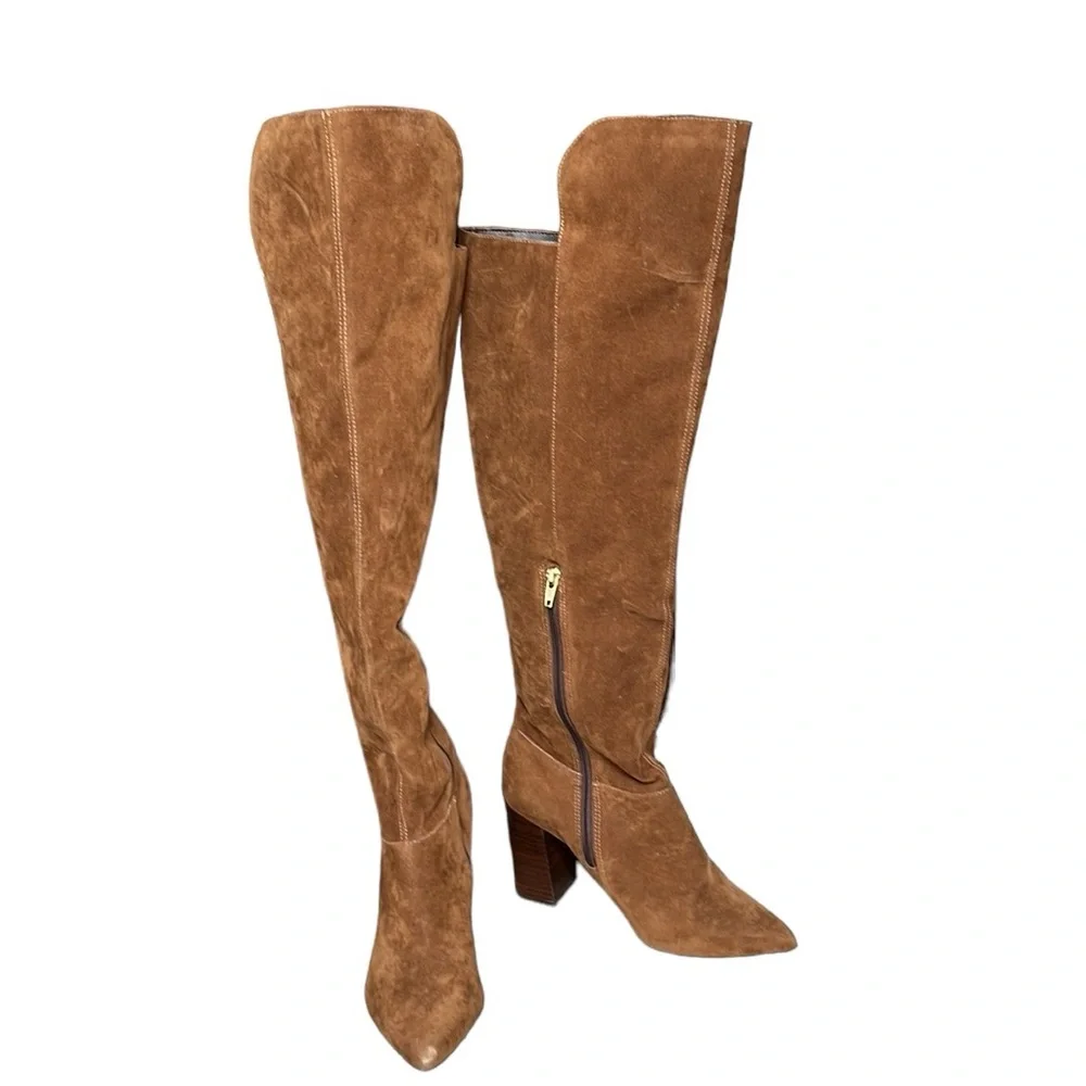 Lia Line Thick Heel Over Knee Boot